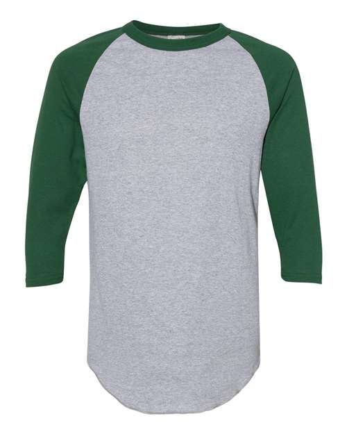 4420 - Athletic Heather/ Dark Green