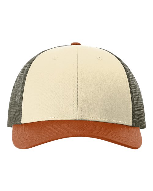 115 - Cream/ Loden Green/ Dark Orange