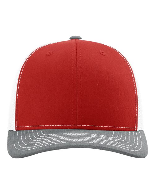 112 - Red/ White/ Heather Grey