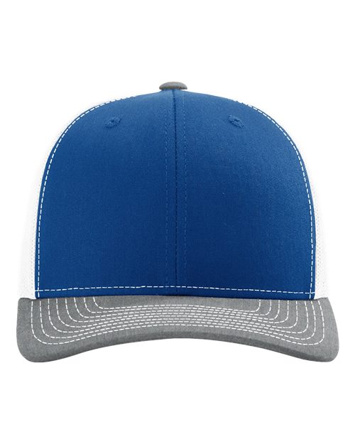 112 - Royal/ White/ Heather Grey