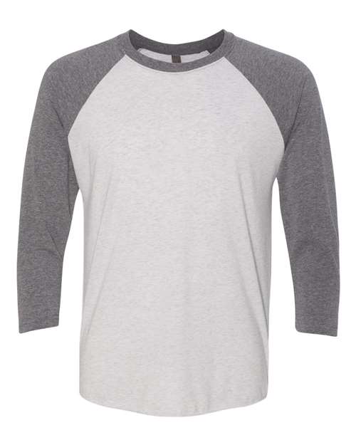 6051 - Premium Heather Sleeves/ Heather White Body
