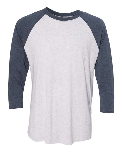 6051 - Indigo Sleeves/ Heather White Body