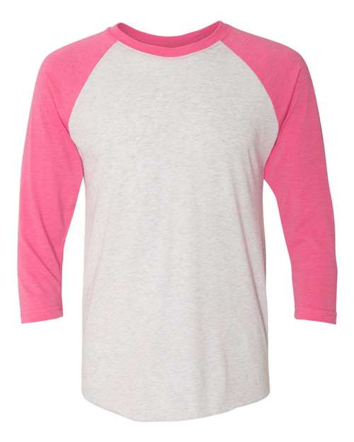 6051 - Vintage Pink Sleeves/ Heather White Body