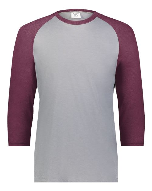 6879 - Grey Heather/ Maroon Heather