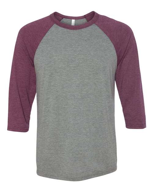 3200 - Grey/ Maroon Triblend