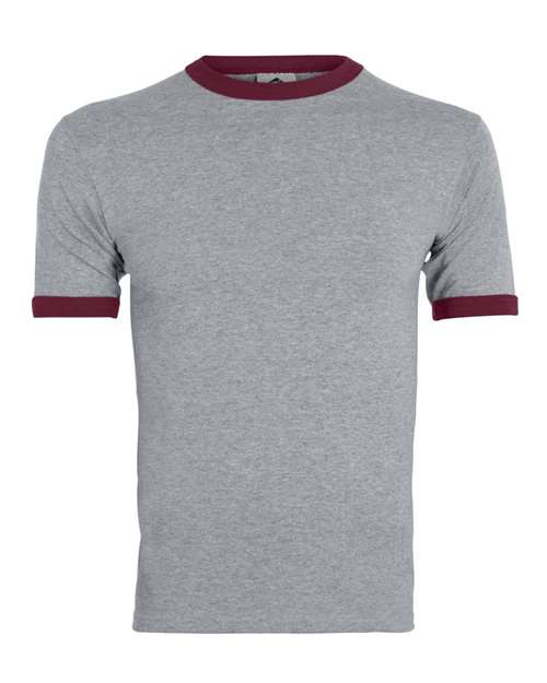 710 - Athletic Heather/ Maroon