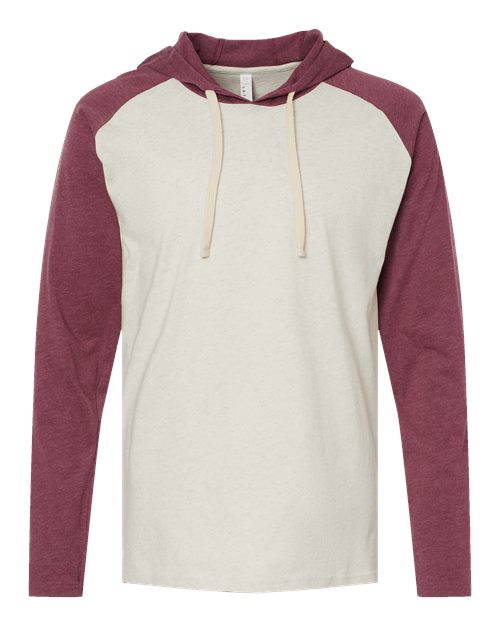 6917 - Natural Heather/ Vintage Burgundy/ Natural