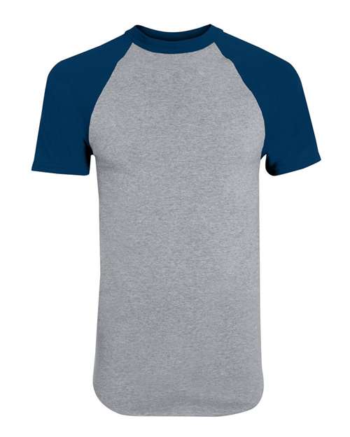 424 - Athletic Heather/ Navy