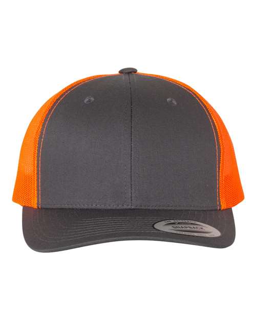 6606 - Charcoal/ Neon Orange