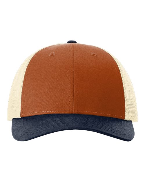 115 - Dark Orange/ Birch/ Patriot Blue