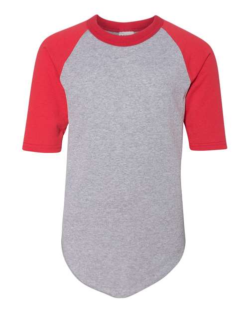 4421 - Athletic Heather/ Red