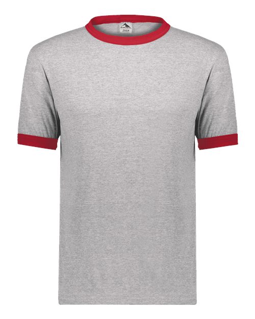 710 - Athletic Heather/ Red