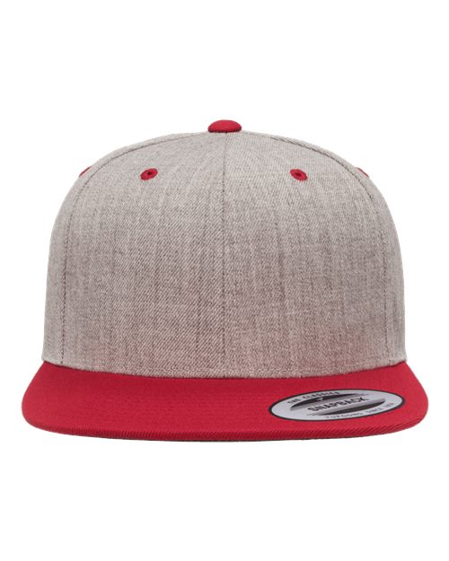 6089M - Heather Grey/ Red
