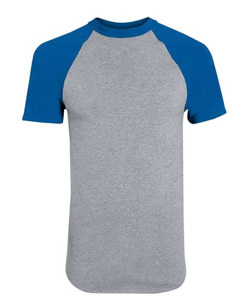 424 - Athletic Heather/ Royal