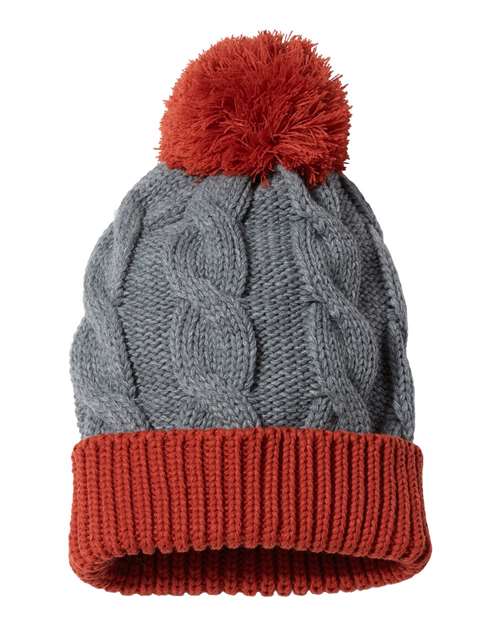141R - Heather Grey/ Rust