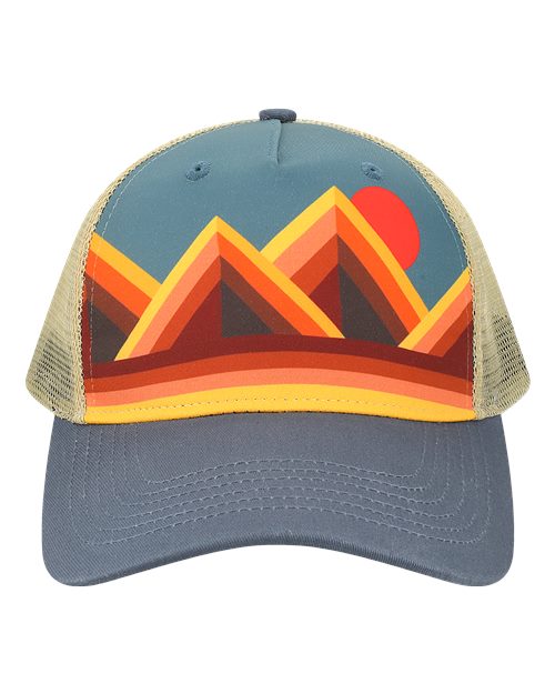 5PTKR - Mountain Contours Maroon/ Slate
