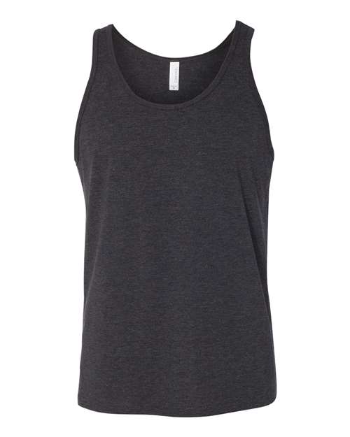 3480 - Charcoal Black Triblend/ Solid Black Triblend