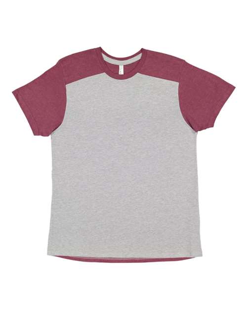 6911 - Heather/ Vintage Burgundy