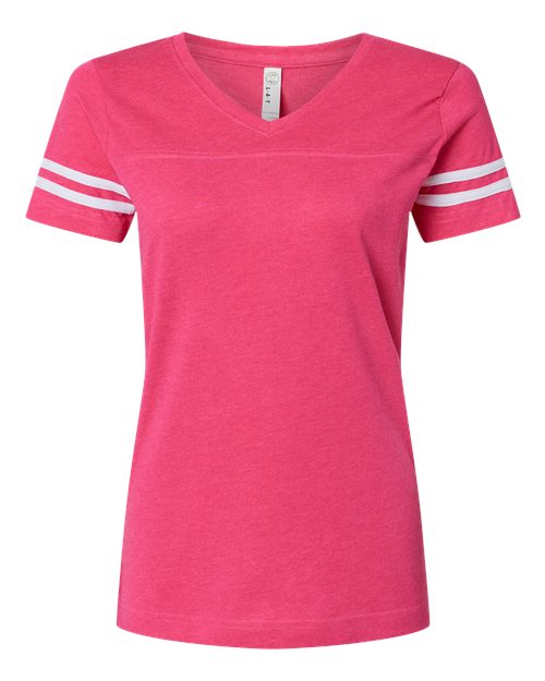 3537 - Vintage Hot Pink/ White
