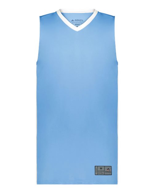 6886 - Columbia Blue/ White