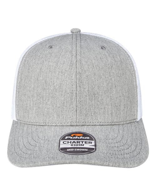 6101M - Grey Heather/ White