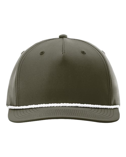 258 - Dark Olive Green/ White