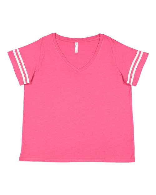3837 - Vintage Hot Pink/ White