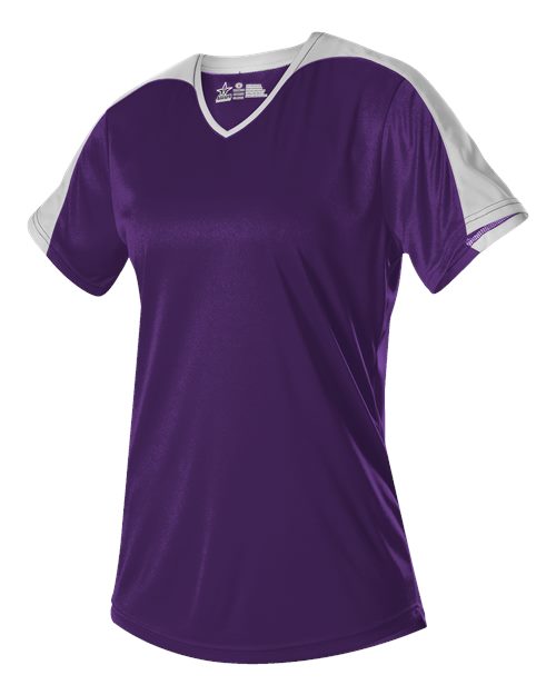 558VW - Purple/ White