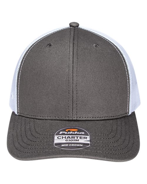 6101M - Charcoal/ White