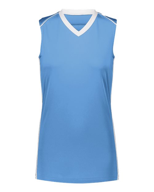 1687 - Columbia Blue/ White